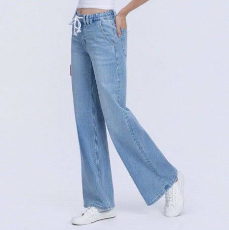 High Rise  Band Jeans