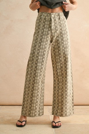 Animal print pants