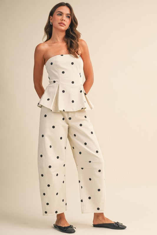 Polkadot Denim set