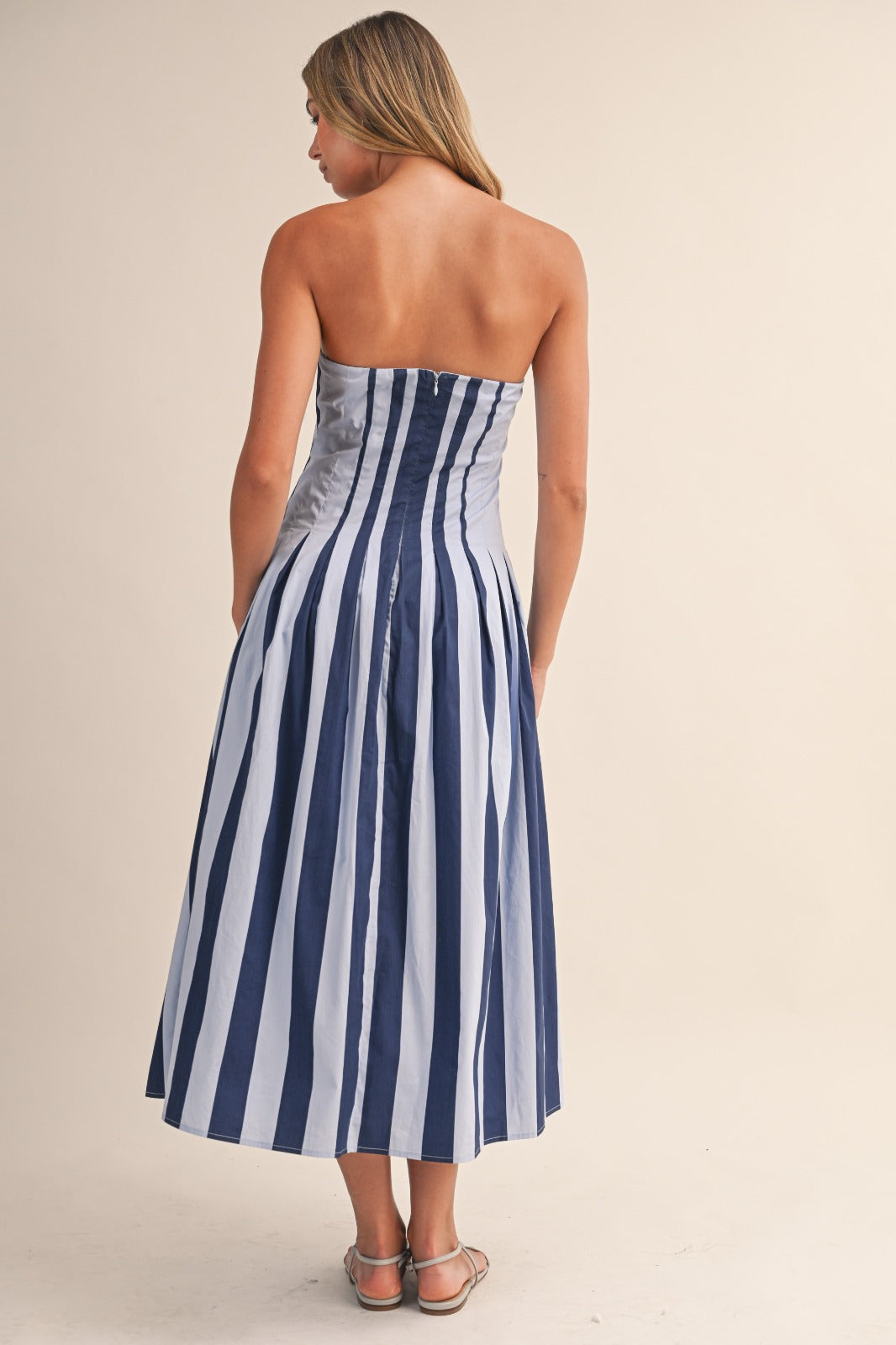 Azure stripe dress