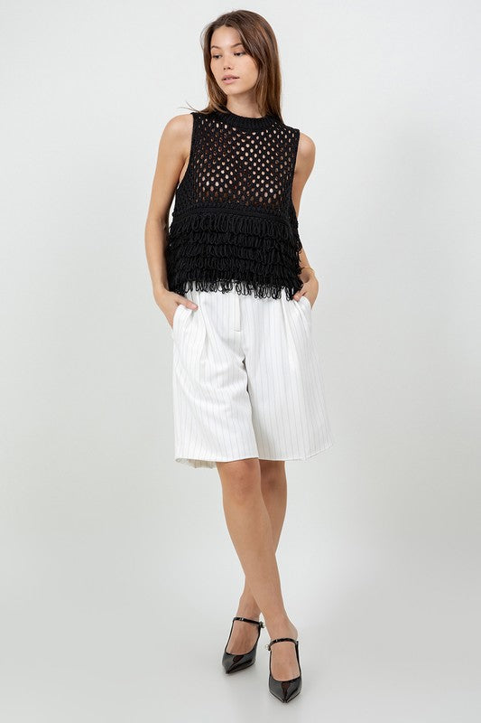 Fringe Luxe crochet top