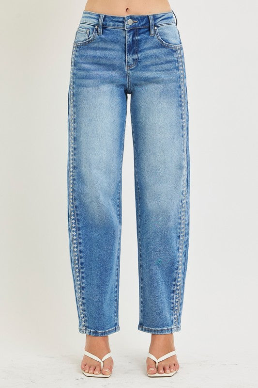 Barrel embroidery Denim