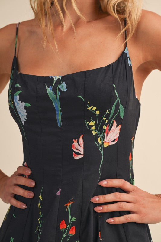 Floral Flare Máximo Dress