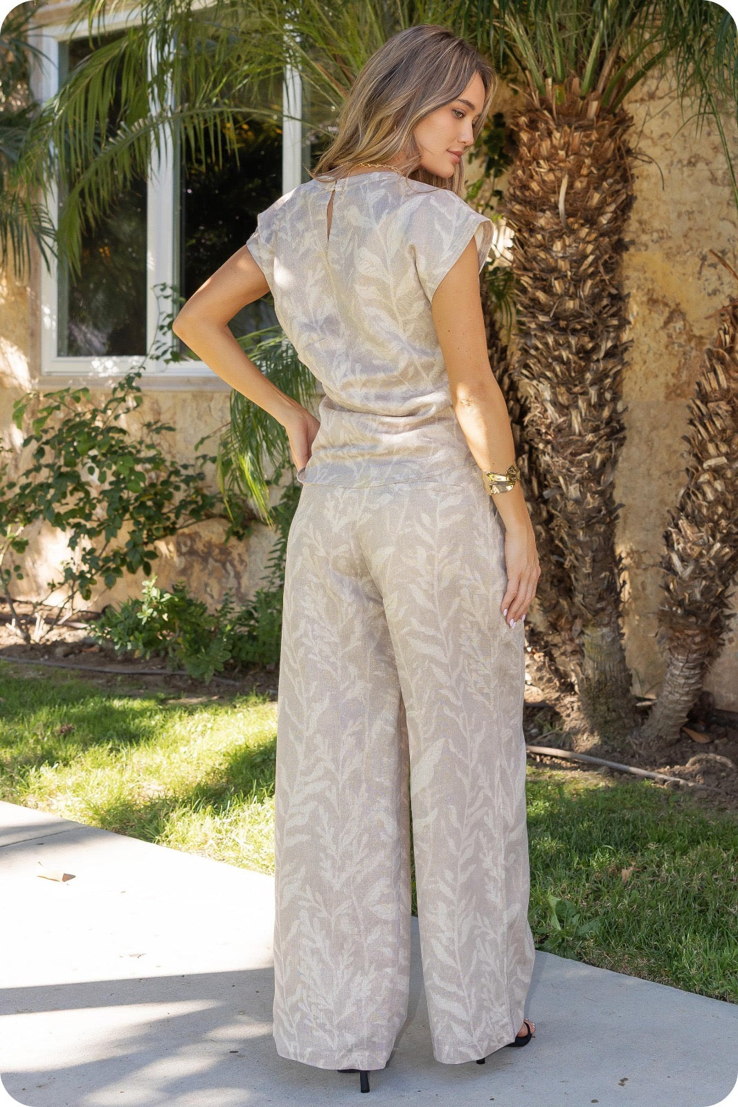 Gold pants set