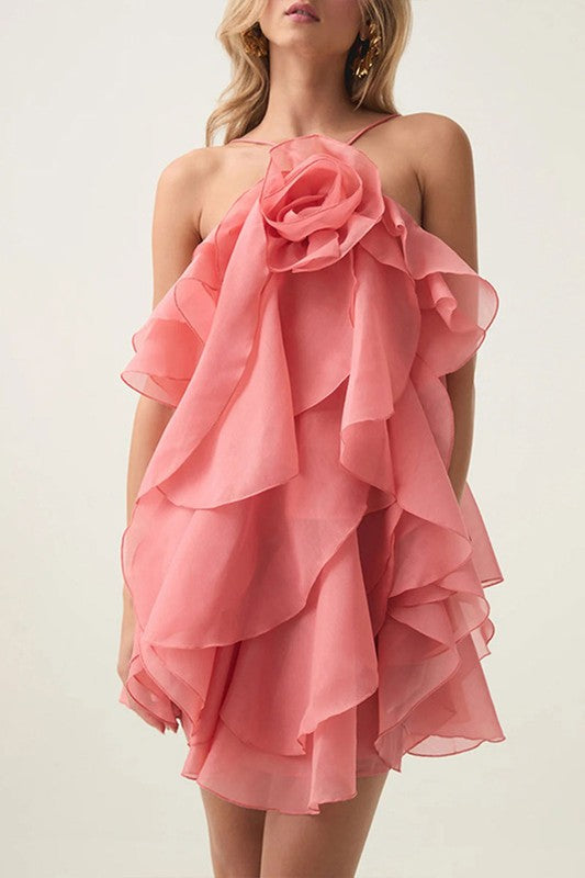 Violeta Ruffles mini dress