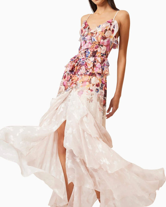 Printed simone maxi dress