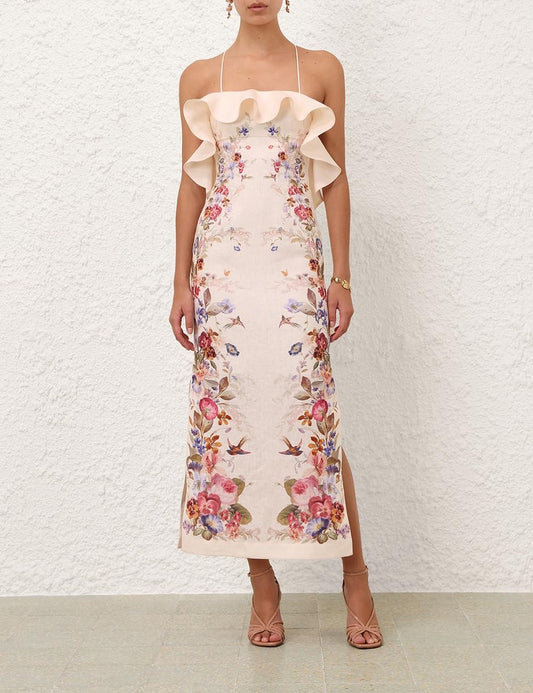 Floral ruffles Garden Dress