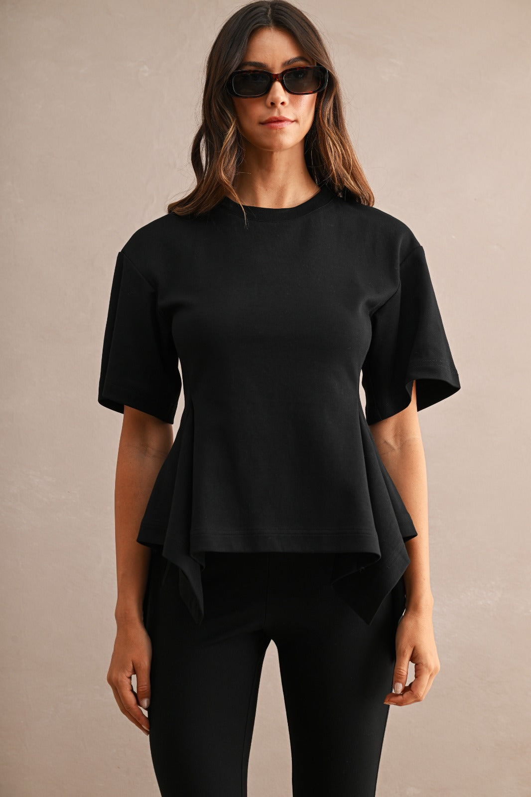 Peplum cotton top