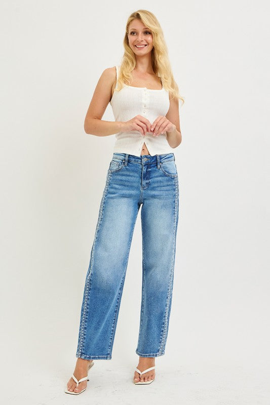 Barrel embroidery Denim