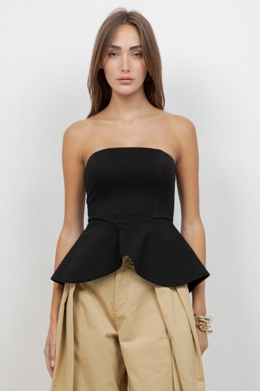 Strapless top