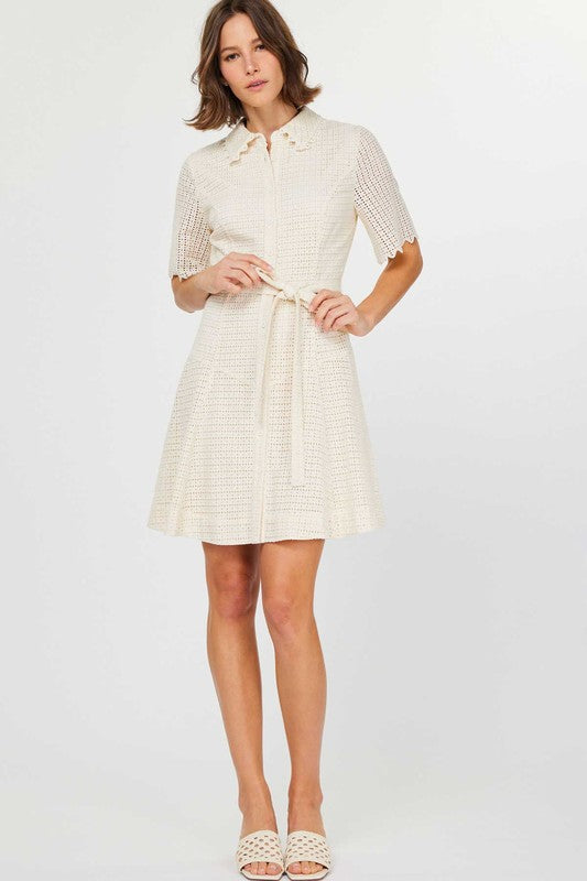 Embroidery medi dress