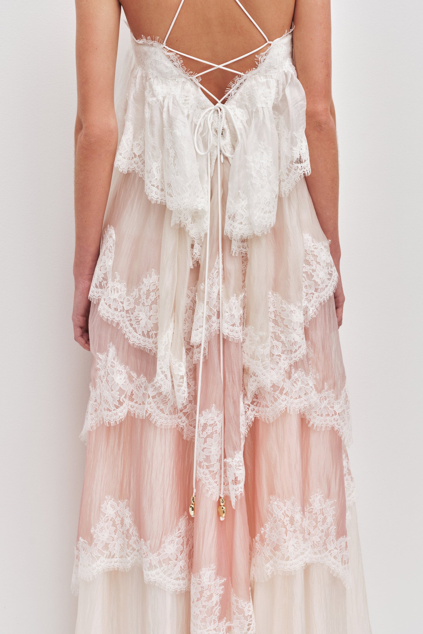Romantic Dress with ruffles and lace