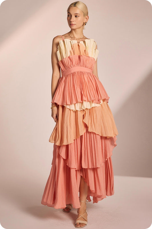 Venecia Ruffles maxi dress