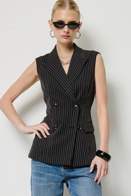 Stripe Blazer