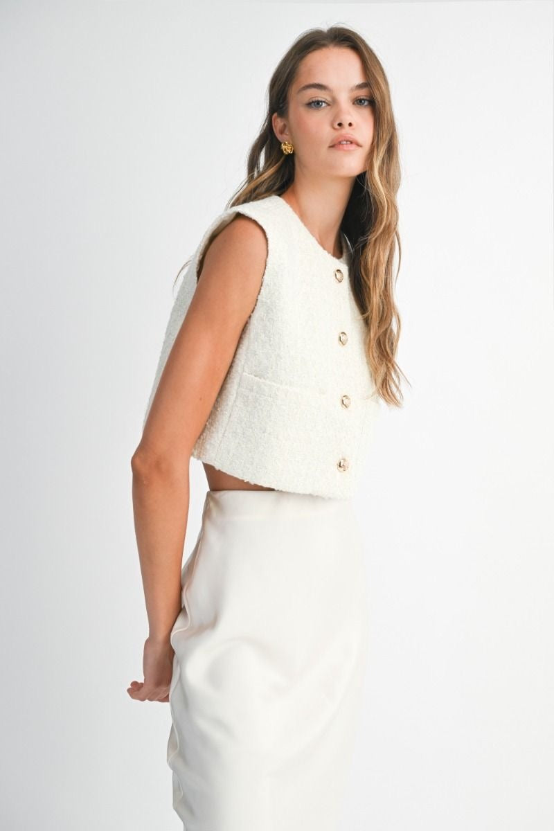 Tweed Adela top