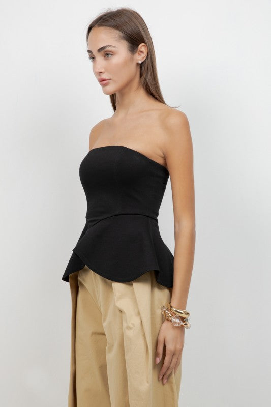 Strapless top