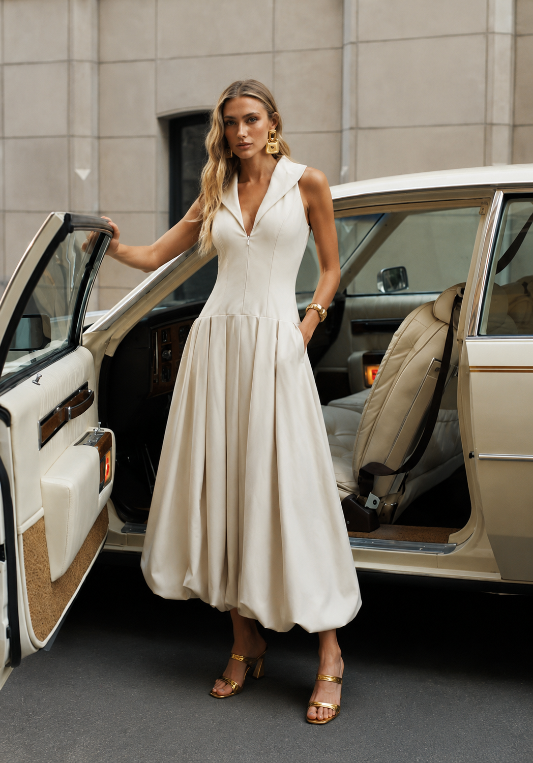White Elena Dress